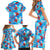 Hawaii Christmas Family Matching Short Sleeve Bodycon Dress and Hawaiian Shirt Santa Claus Surfing Kakau Tropical Style LT01 - Polynesian Pride