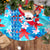 Hawaii Christmas Tree Skirt Santa Claus Surfing Kakau Tropical Style LT01 - Polynesian Pride