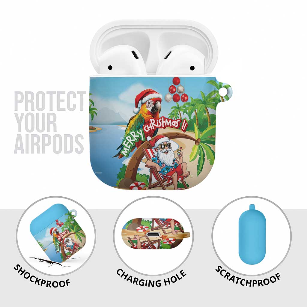 Hawaii Santa Parrot Christmas AirPods Case Summer Vibe LT01 - Polynesian Pride