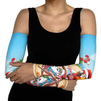 Personalized Hawaii Santa Parrot Christmas Arm Sleeves Summer Vibe LT01 - Polynesian Pride