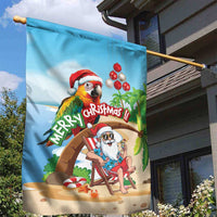 Hawaii Santa Parrot Christmas Garden Flag Summer Vibe LT01 - Polynesian Pride