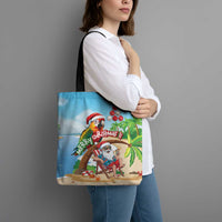 Hawaii Santa Parrot Christmas Tote Bag Summer Vibe LT01 - Polynesian Pride