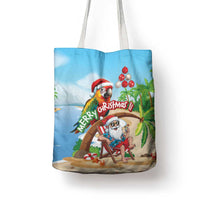 Hawaii Santa Parrot Christmas Tote Bag Summer Vibe LT01 - Polynesian Pride