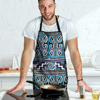 Maori Matariki Apron Blue Galaxy Aesthetic Koru Art LT01 - Polynesian Pride