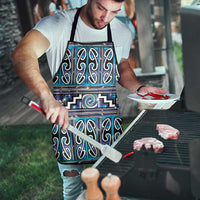 Maori Matariki Apron Blue Galaxy Aesthetic Koru Art LT01 - Polynesian Pride