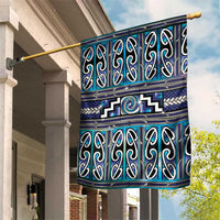 Maori Matariki Garden Flag Blue Galaxy Aesthetic Koru Art LT01 House Flag Blue - Polynesian Pride