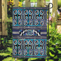 Maori Matariki Garden Flag Blue Galaxy Aesthetic Koru Art LT01 Garden Flag Blue - Polynesian Pride