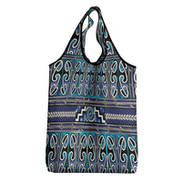 Maori Matariki Grocery Bag Blue Galaxy Aesthetic Koru Art LT01 - Polynesian Pride