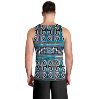 Maori Matariki Men Tank Top Blue Galaxy Aesthetic Koru Art LT01 - Polynesian Pride