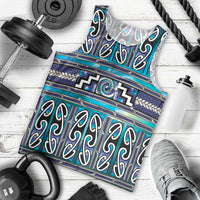 Maori Matariki Men Tank Top Blue Galaxy Aesthetic Koru Art LT01 - Polynesian Pride
