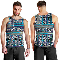 Maori Matariki Men Tank Top Blue Galaxy Aesthetic Koru Art LT01 - Polynesian Pride