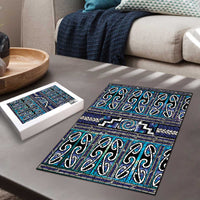 Maori Matariki Puzzle Blue Galaxy Aesthetic Koru Art LT01 - Polynesian Pride