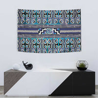 Maori Matariki Tapestry Blue Galaxy Aesthetic Koru Art LT01 - Polynesian Pride