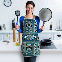 Maori Matariki Apron Green Galaxy Aesthetic Koru Art LT01 - Polynesian Pride