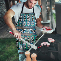 Maori Matariki Apron Green Galaxy Aesthetic Koru Art LT01 - Polynesian Pride