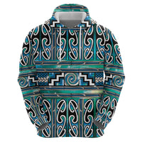Maori Matariki Hoodie Green Galaxy Aesthetic Koru Art LT01 - Polynesian Pride