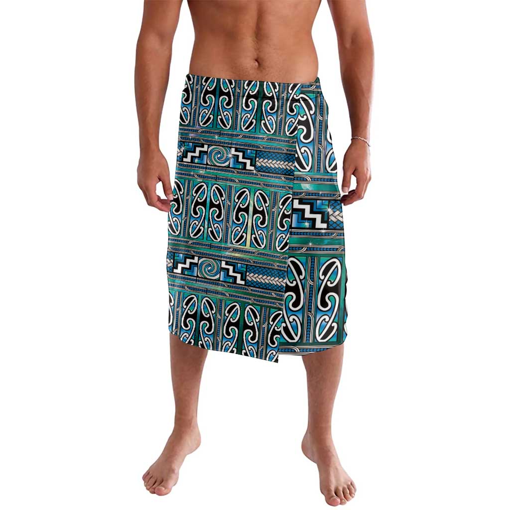 Maori Matariki Lavalava Green Galaxy Aesthetic Koru Art LT01 Green - Polynesian Pride
