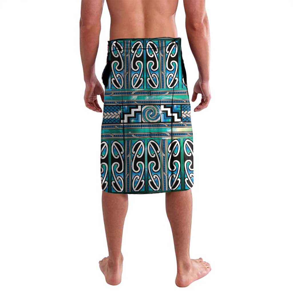 Maori Matariki Lavalava Green Galaxy Aesthetic Koru Art LT01 - Polynesian Pride