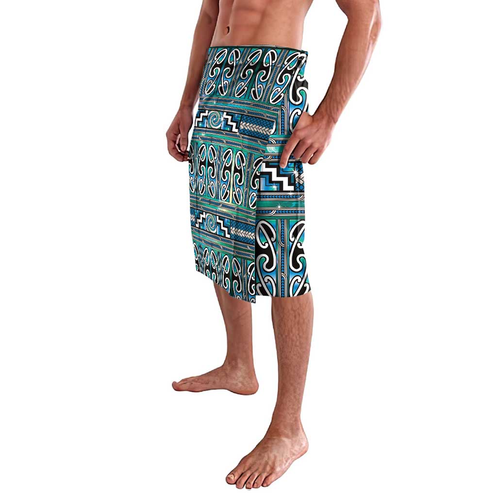Maori Matariki Lavalava Green Galaxy Aesthetic Koru Art LT01 - Polynesian Pride