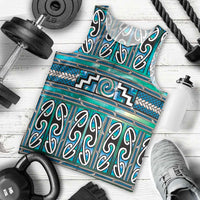 Maori Matariki Men Tank Top Green Galaxy Aesthetic Koru Art LT01 - Polynesian Pride