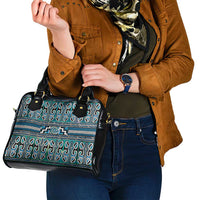 Maori Matariki Shoulder Handbag Green Galaxy Aesthetic Koru Art LT01 - Polynesian Pride