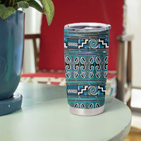 Maori Matariki Tumbler Cup Green Galaxy Aesthetic Koru Art LT01 - Polynesian Pride