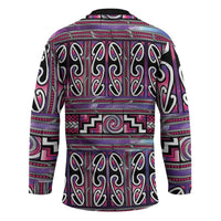 Maori Matariki Hockey Jersey Pink Galaxy Aesthetic Koru Art LT01 - Polynesian Pride