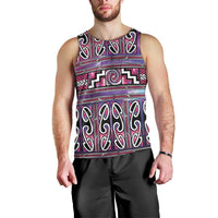 Maori Matariki Men Tank Top Pink Galaxy Aesthetic Koru Art LT01 - Polynesian Pride