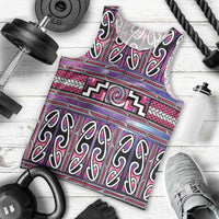 Maori Matariki Men Tank Top Pink Galaxy Aesthetic Koru Art LT01 - Polynesian Pride