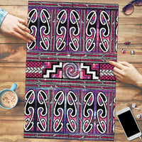 Maori Matariki Puzzle Pink Galaxy Aesthetic Koru Art LT01 Pink - Polynesian Pride