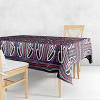 Maori Matariki Tablecloth Pink Galaxy Aesthetic Koru Art LT01 - Polynesian Pride