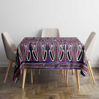 Maori Matariki Tablecloth Pink Galaxy Aesthetic Koru Art LT01 - Polynesian Pride