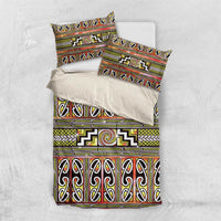 Maori Matariki Bedding Set Yellow Galaxy Aesthetic Koru Art LT01 US Twin 172cm x 218cm Yellow - Polynesian Pride