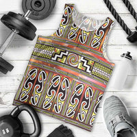 Maori Matariki Men Tank Top Yellow Galaxy Aesthetic Koru Art LT01 - Polynesian Pride