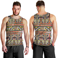 Maori Matariki Men Tank Top Yellow Galaxy Aesthetic Koru Art LT01 - Polynesian Pride