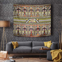 Maori Matariki Tapestry Yellow Galaxy Aesthetic Koru Art LT01 Yellow - Polynesian Pride