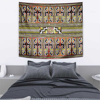 Maori Matariki Tapestry Yellow Galaxy Aesthetic Koru Art LT01 - Polynesian Pride