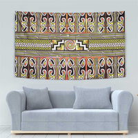 Maori Matariki Tapestry Yellow Galaxy Aesthetic Koru Art LT01 - Polynesian Pride