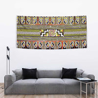 Maori Matariki Tapestry Yellow Galaxy Aesthetic Koru Art LT01 - Polynesian Pride