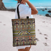 Maori Matariki Tote Bag Yellow Galaxy Aesthetic Koru Art LT01 - Polynesian Pride