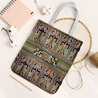Maori Matariki Tote Bag Yellow Galaxy Aesthetic Koru Art LT01 White Strap One Size Yellow - Polynesian Pride
