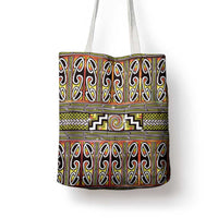 Maori Matariki Tote Bag Yellow Galaxy Aesthetic Koru Art LT01 - Polynesian Pride