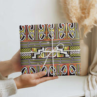 Maori Matariki Wrapping Paper Yellow Galaxy Aesthetic Koru Art LT01 - Polynesian Pride