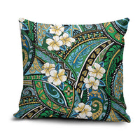 Polynesian Hibiscus Tropical Green Floral Pillow Cover Tribal Pattern LT01 Green - Polynesian Pride