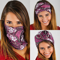 Polynesian Hibiscus Tropical Pink Floral Neck Gaiter Tribal Pattern LT01 - Polynesian Pride