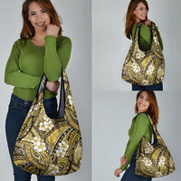 Polynesian Hibiscus Tropical Yellow Floral Grocery Bag Tribal Pattern LT01 - Polynesian Pride
