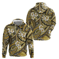 Polynesian Hibiscus Tropical Yellow Floral Hoodie Tribal Pattern LT01 - Polynesian Pride