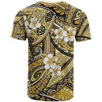 Polynesian Hibiscus Tropical Yellow Floral T Shirt Tribal Pattern LT01 - Polynesian Pride