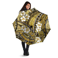 Polynesian Hibiscus Tropical Yellow Floral Umbrella Tribal Pattern LT01 - Polynesian Pride