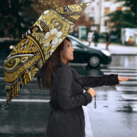 Polynesian Hibiscus Tropical Yellow Floral Umbrella Tribal Pattern LT01 - Polynesian Pride